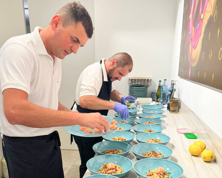 Rolls-Royce Dining & Drive at Port Adriano, the role of a private chef at a branded event